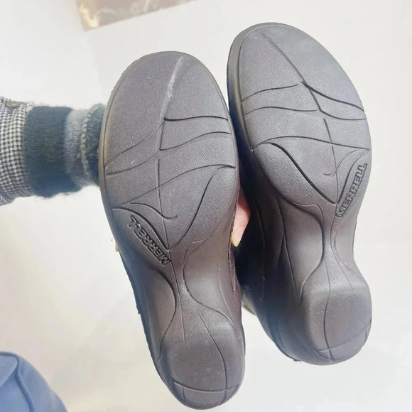 Merrell Emma Brown Leather Mid Calf Boots in Brunette Women's Size 7 - Picture 8 of 11